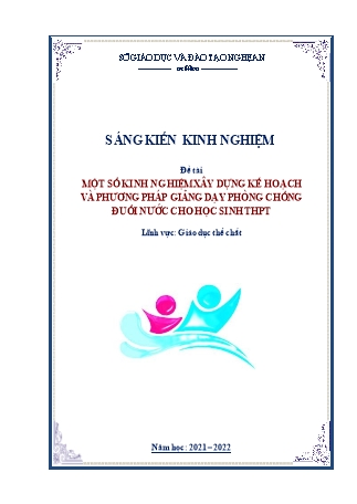 Sáng kiến kinh nghiệm Xây dựng kế hoạch và phương pháp giảng dạy phòng chống đuối nước cho học sinh THPT